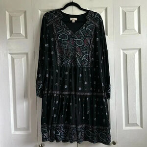 Style & Co | Boho | Bubble-Sleeve | Peasant Dress | size L